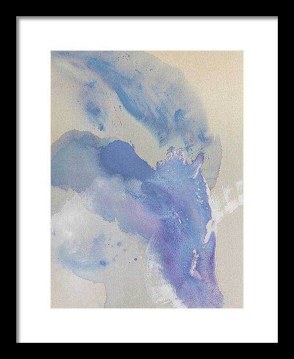 Stability, Periwinkle - Framed Print