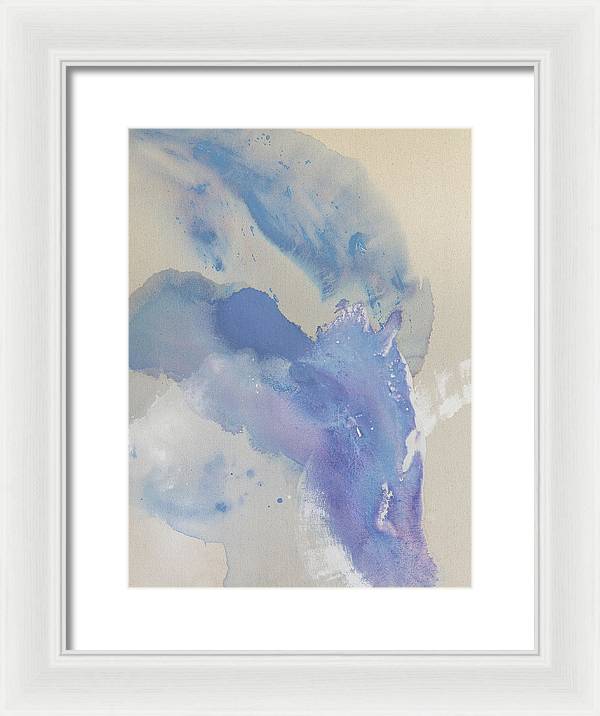 Stability, Periwinkle - Framed Print