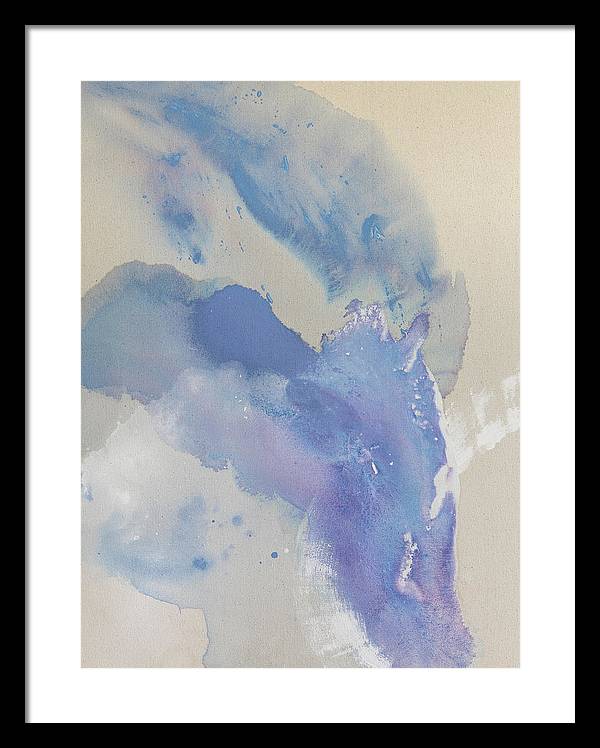 Stability, Periwinkle - Framed Print