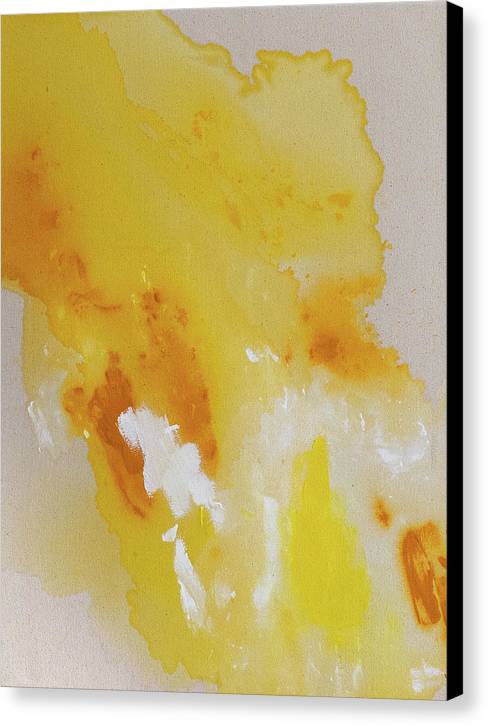 Fulfillment, Yellow - Canvas Print